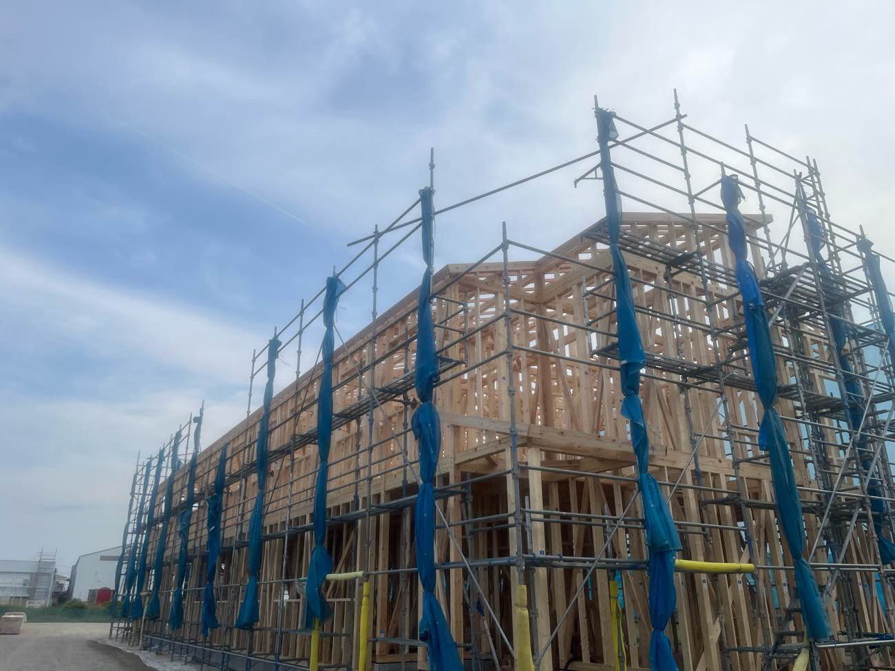 グループホーム事業所|5/16上棟完了(大工造作中)