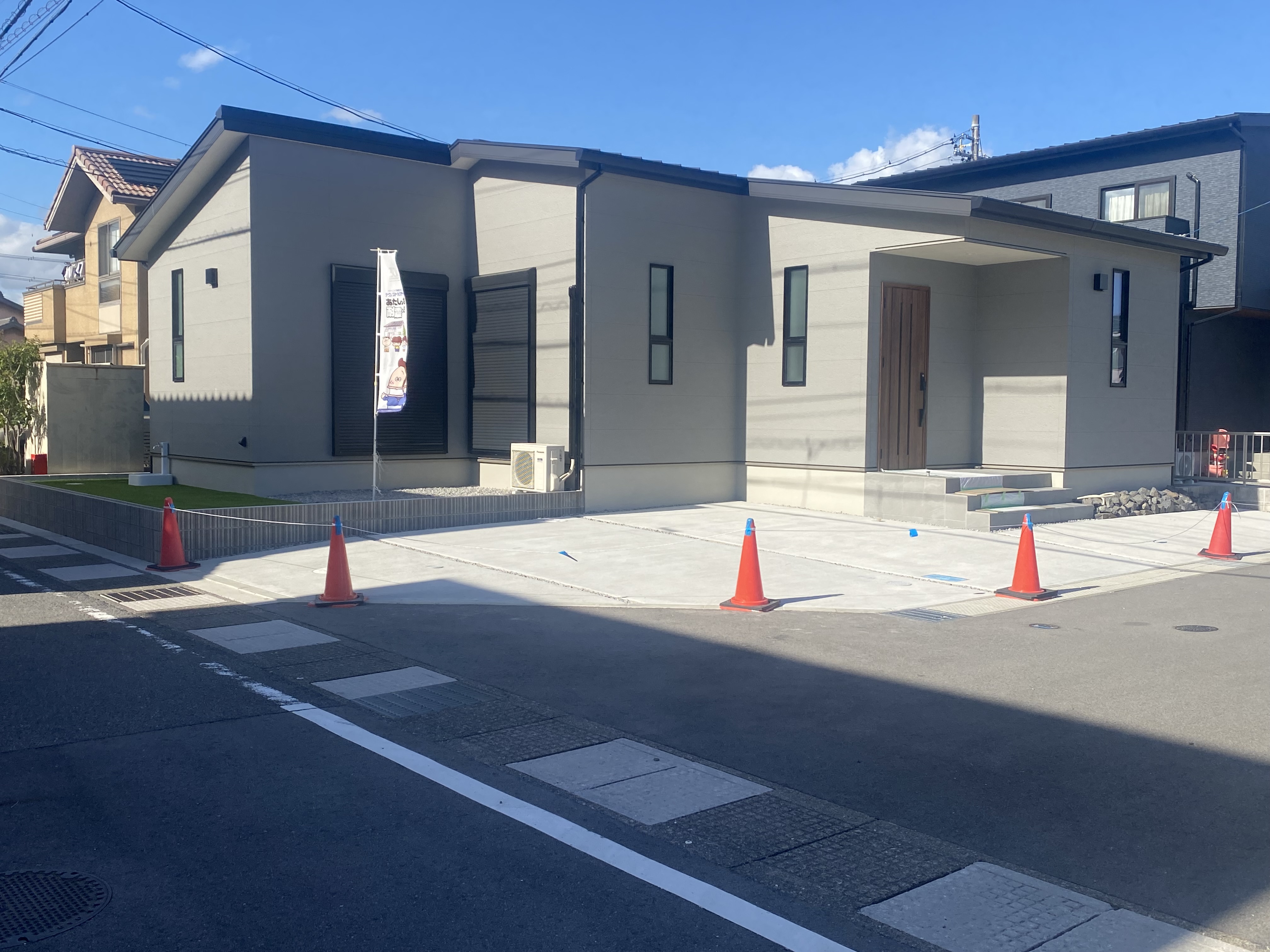 川越6期1号棟 外構完成しました!